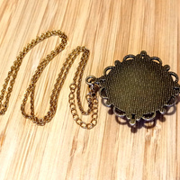 Stunning Ice Natural Plant Tree Of Life Gold Necklace Unique RARE - Thumbnail 2