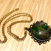 Stunning Leaves Natural Plant Gold Necklace Unique RARE - Thumbnail 3