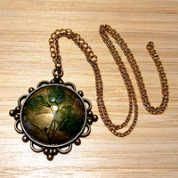 Stunning Leaves Natural Plant Gold Necklace Unique RARE - Thumbnail 5