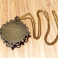 Stunning Tree Of Life Natural Plant Gold Necklace Unique RARE - Thumbnail 2