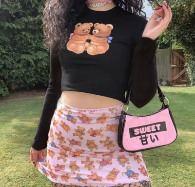 TWINS BEAR LONG SLEEVE TEE