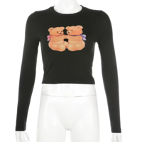 TWINS BEAR LONG SLEEVE TEE - Thumbnail 2