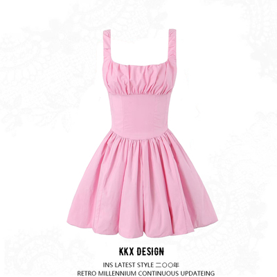 Flower bud suspender dress sweet sexy slim fit ballet tutu - Thumbnail 3