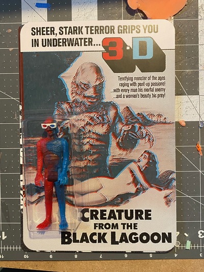 3D Creature in red/blue swirl