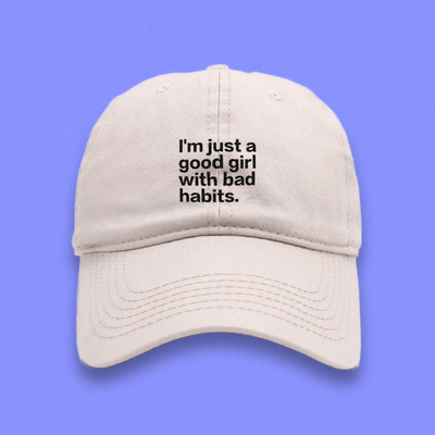 I'm just a good girl with bad habits cap - Thumbnail 1