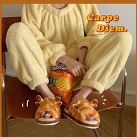 Cute Giraffe Plush Slippers - Thumbnail 6