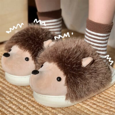 Soft Hedgehog Plush Slippers