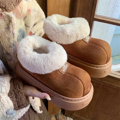 Big toe platform snow boots