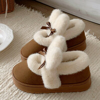 Soft Rabbit Ears Warm Snow Boots - Thumbnail 5