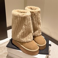 Trendy Fashion Warm Pant Boots - Thumbnail 6