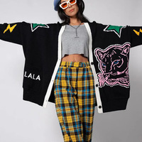 Fashion Tiger Pattern Cardigan - Thumbnail 2