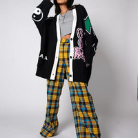 Fashion Tiger Pattern Cardigan - Thumbnail 5