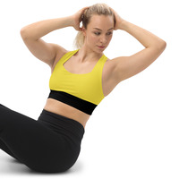 Paris Daisy Longline Sports Bra - Thumbnail 1