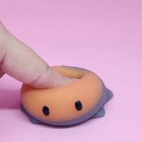 Blubby's soft squishy (orange/grey) - Thumbnail 1