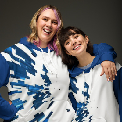 Glazing unisex hoodie