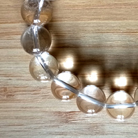 Vintage Punk Shine 14mm Big Beads Clear Crystal Bracelet Unique Rave - Thumbnail 1