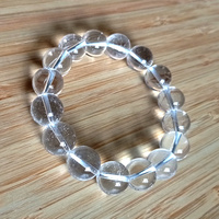 Vintage Punk Shine 14mm Big Beads Clear Crystal Bracelet Unique Rave - Thumbnail 4