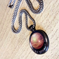 FREE SHIP! Stunning Shine Planet MARS Handcrafted Pendant Necklace Rave Unique - Thumbnail 3