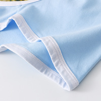 3PK AIBC Men's sexy underwear lion printed cotton blend mid-rise daily wearing boxer briefs Sky Blue DG6001-PJ - Thumbnail 7