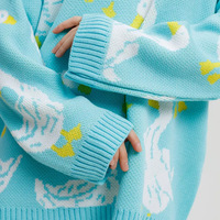 Cute Duck Pattern Knitted Sweater Pullover - Thumbnail 8