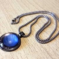 FREE SHIP! Stunning Shine Planet NEPTUNE Handcrafted Pendant Necklace Rave Unique.  - Thumbnail 4