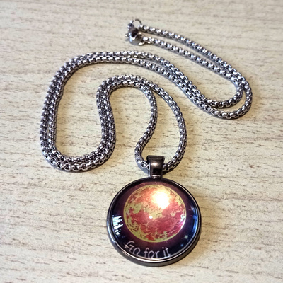 Free ship! stunning shine planet sun handcrafted pendant necklace rave unique