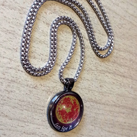 FREE SHIP! Stunning Shine Planet SUN Handcrafted Pendant Necklace Rave Unique - Thumbnail 1