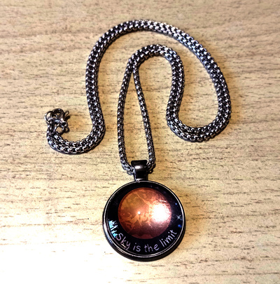 FREE SHIP! Stunning Shine Planet VENUS Handcrafted Pendant Necklace Rave Unique