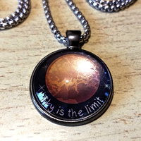 FREE SHIP! Stunning Shine Planet VENUS Handcrafted Pendant Necklace Rave Unique - Thumbnail 1