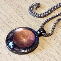 FREE SHIP! Stunning Shine Planet VENUS Handcrafted Pendant Necklace Rave Unique - Thumbnail 3