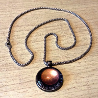 FREE SHIP! Stunning Shine Planet VENUS Handcrafted Pendant Necklace Rave Unique - Thumbnail 4