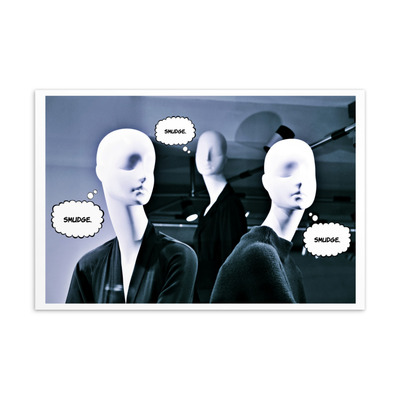 Smudge. triple [art postcard]