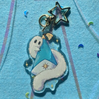 Brushbuddy witch atelier hat keychain