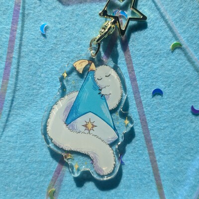 Brushbuddy witch atelier hat keychain