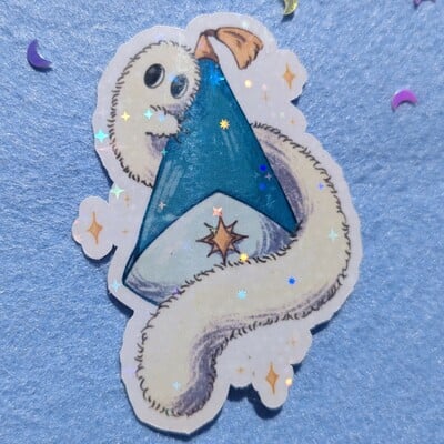 Brushbuddy witch atelier hat sticker