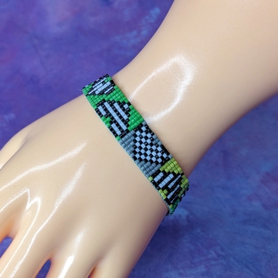 Pixel bracelet - pride collection - aromantic - Thumbnail 3