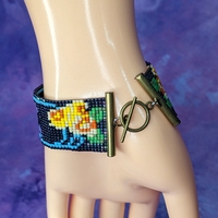 Floral "Love" Beaded Bracelet - New Version - Thumbnail 3