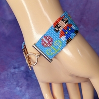 Pixel Bracelet - Jumping Plumber & Princess (new version) - Thumbnail 3