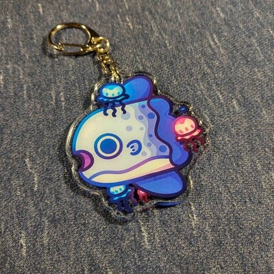 Mola jellyfish keychain