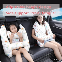 Car Travel Head Pillow Support - H-Shape Travel Pillow for Kids and Adults - Thumbnail 1