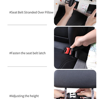 Car Travel Head Pillow Support - H-Shape Travel Pillow for Kids and Adults - Thumbnail 2