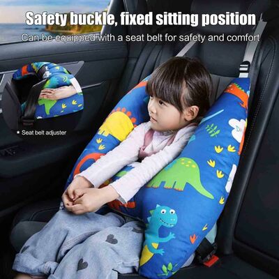 Car travel head pillow support - h-shape travel pillow for kids and adults