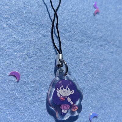 Omori chibi phone charms