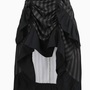 Black and Grey Bustled Skirt-1