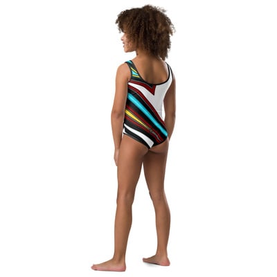 Bright print kids swimsuit