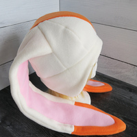 Cream and Orange Bunny Hat - Thumbnail 2