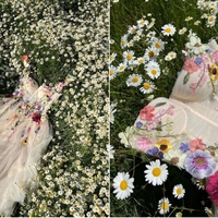 3D color matching water soluble lace applique ball gown party dress banquet dress - Thumbnail 2