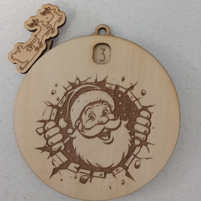 # 268 santa advent ornament
