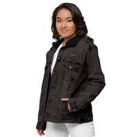 Unisex denim sherpa jacket - Thumbnail 1