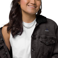 Unisex denim sherpa jacket - Thumbnail 4